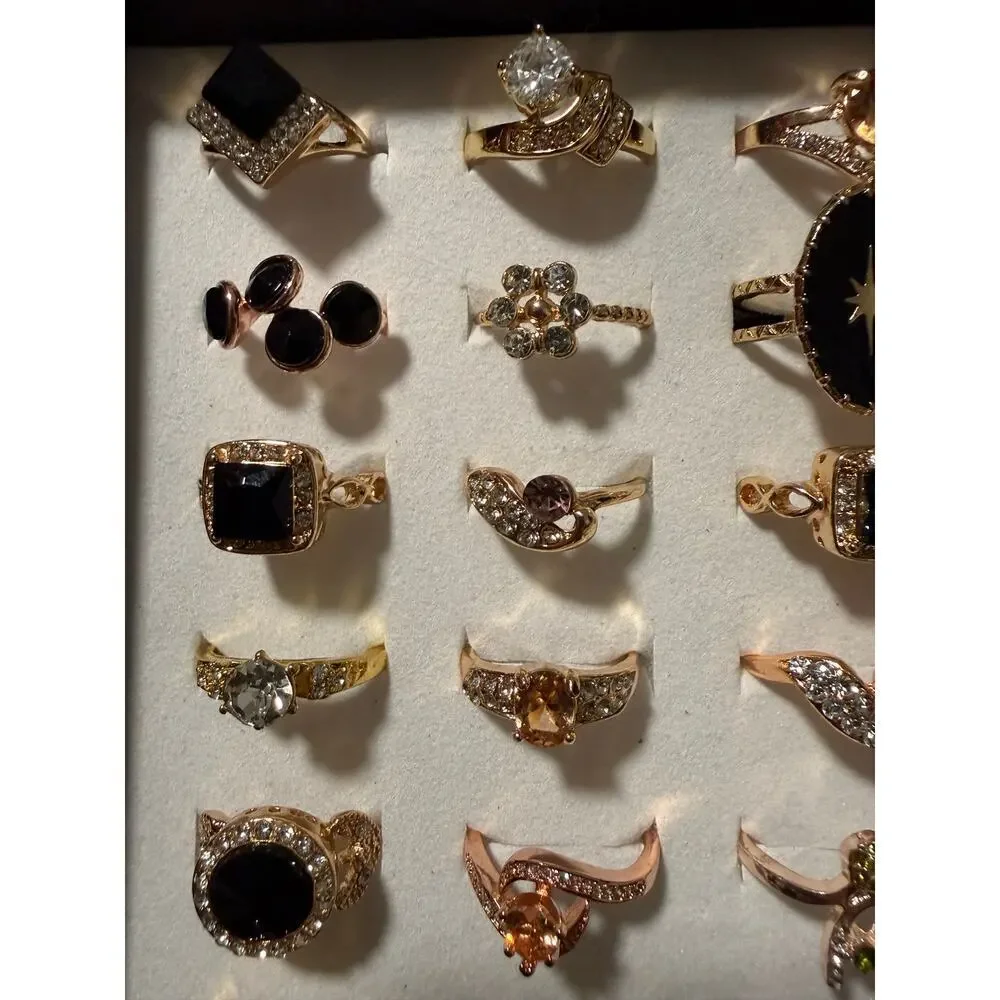 Bundle Gold Tone Costume Rings
